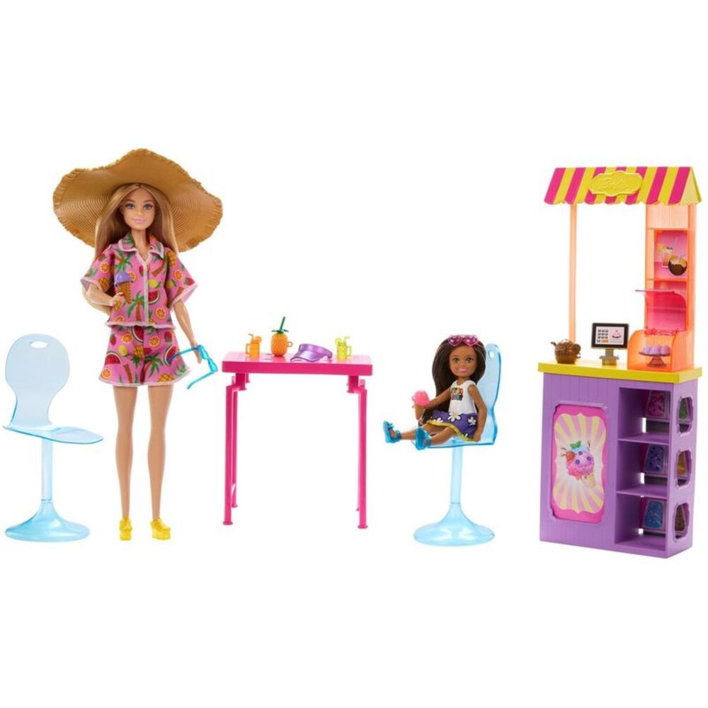Barbie Summer Vacation Beach Shack Playset with 2 Dolls COLLECTIBLES